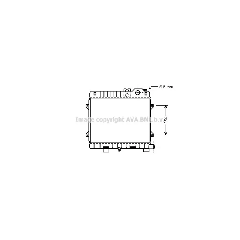 Radiateur, refroidissement du moteur AVA QUALITY COOLING BW2100