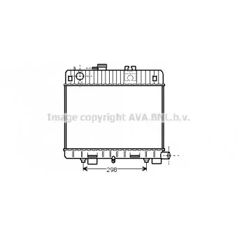 Radiateur, refroidissement du moteur AVA QUALITY COOLING BW2112