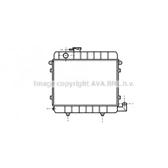 Radiateur, refroidissement du moteur AVA QUALITY COOLING BW2115