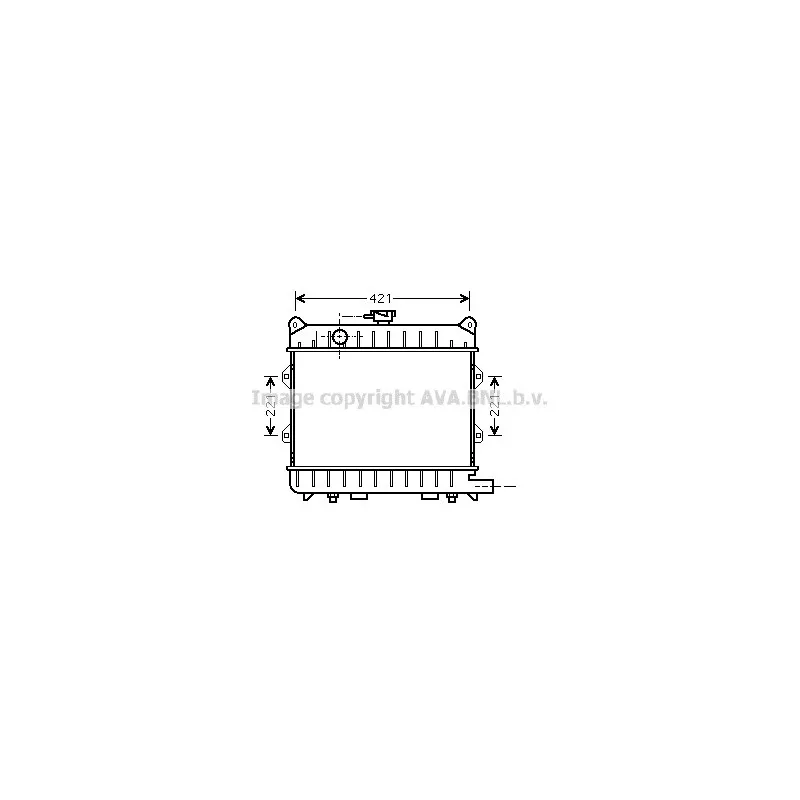 Radiateur, refroidissement du moteur AVA QUALITY COOLING BW2154