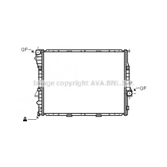 Radiateur, refroidissement du moteur AVA QUALITY COOLING BW2274