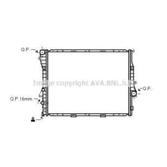 Radiateur, refroidissement du moteur AVA QUALITY COOLING BW2276
