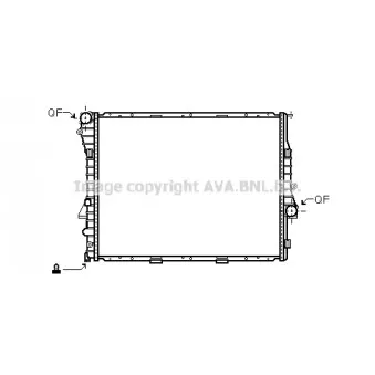 Radiateur, refroidissement du moteur AVA QUALITY COOLING BW2302