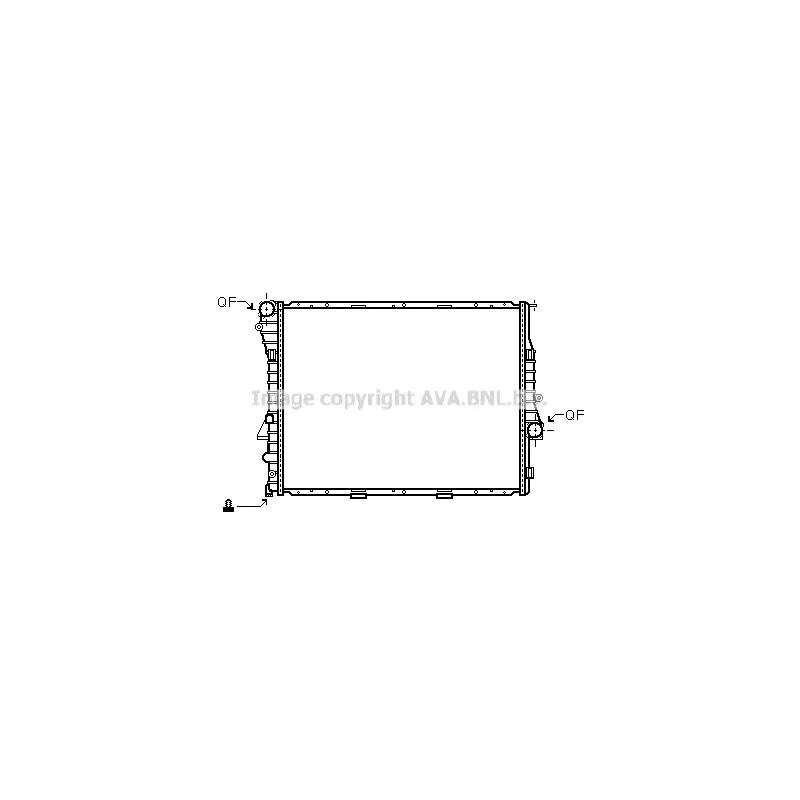 Radiateur, refroidissement du moteur AVA QUALITY COOLING BW2302