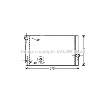 Radiateur, refroidissement du moteur AVA QUALITY COOLING BW2355