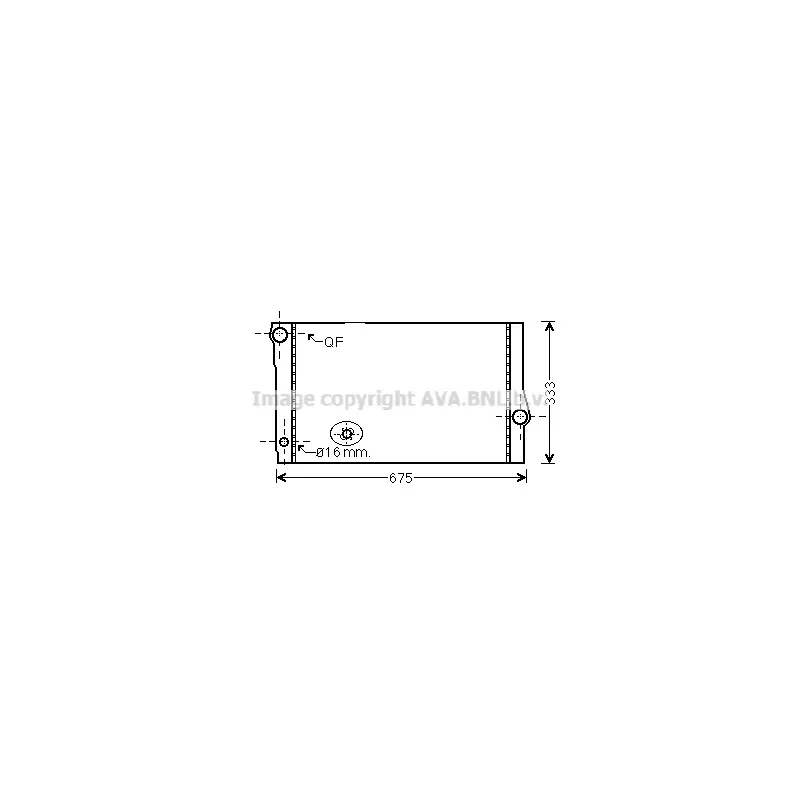 Radiateur, refroidissement du moteur AVA QUALITY COOLING BW2355