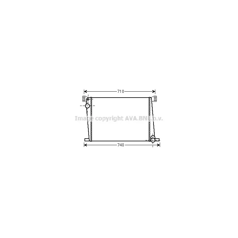 Radiateur, refroidissement du moteur AVA QUALITY COOLING BW2356