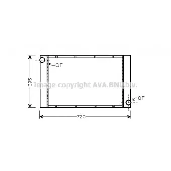 Radiateur, refroidissement du moteur AVA QUALITY COOLING BW2357
