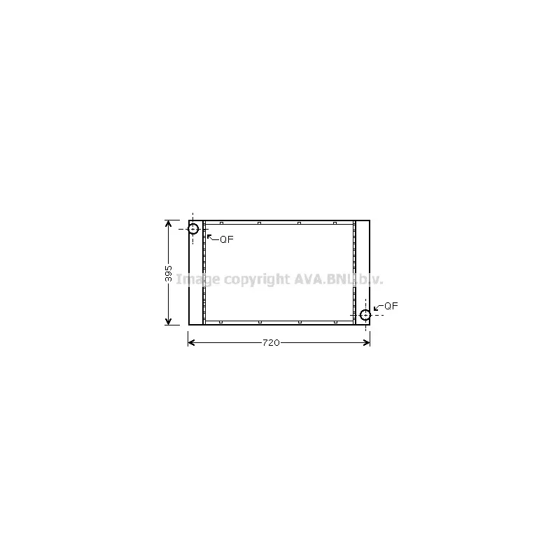 Radiateur, refroidissement du moteur AVA QUALITY COOLING BW2357
