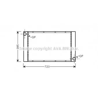 Radiateur, refroidissement du moteur AVA QUALITY COOLING BW2373