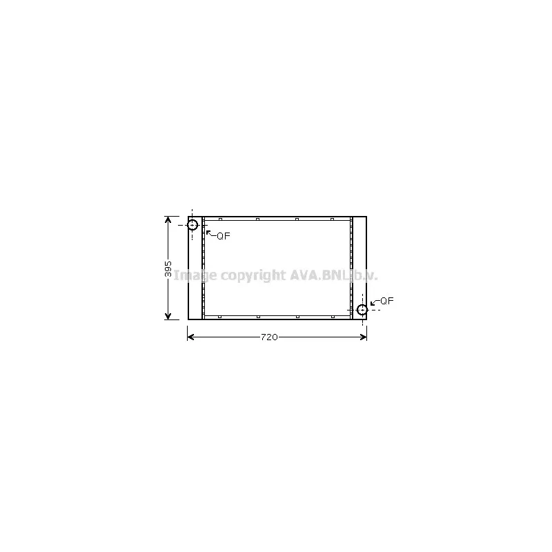 Radiateur, refroidissement du moteur AVA QUALITY COOLING BW2373