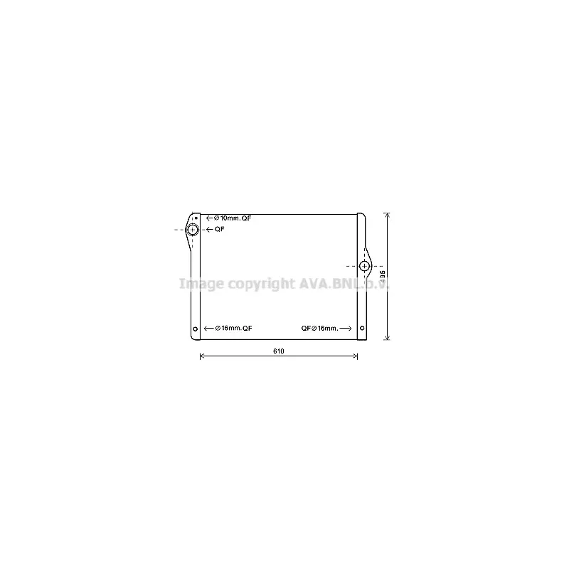 Radiateur, refroidissement du moteur AVA QUALITY COOLING BW2430