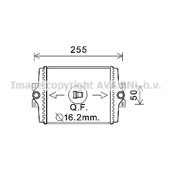 Radiateur, refroidissement du moteur AVA QUALITY COOLING BW2450