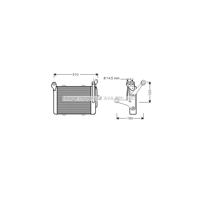 Radiateur d'huile AVA QUALITY COOLING BW3255