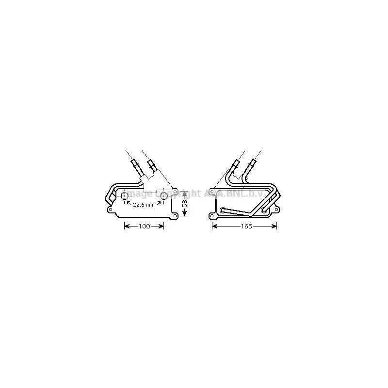 Radiateur d'huile de boîte automatique AVA QUALITY COOLING BW3315