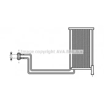 Radiateur d'huile de boîte automatique AVA QUALITY COOLING BW3368