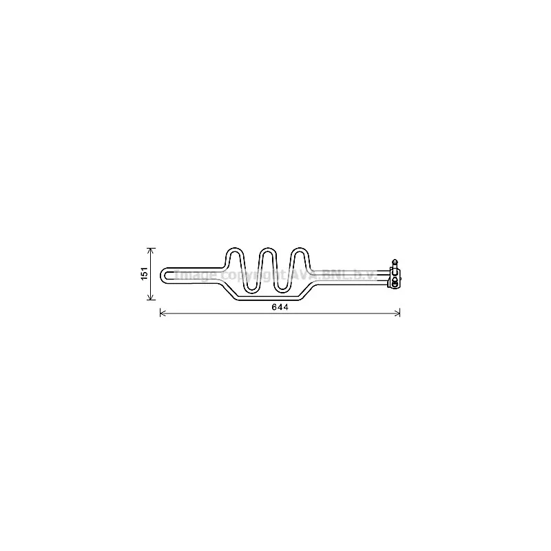 Radiateur d'huile, direction AVA QUALITY COOLING BW3469