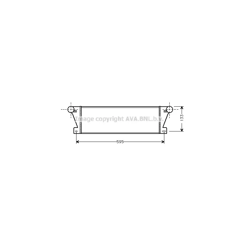 Intercooler, échangeur AVA QUALITY COOLING BW4177