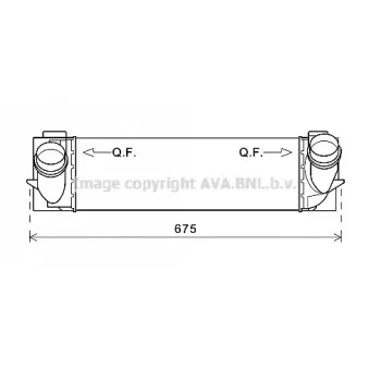Intercooler, échangeur AVA QUALITY COOLING BW4463