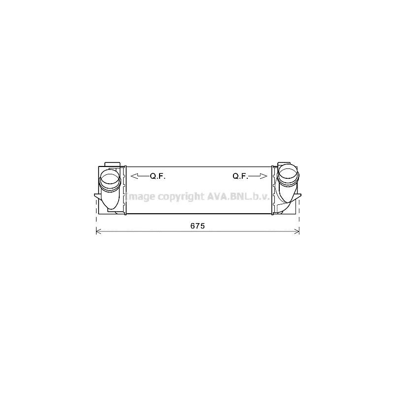 Intercooler, échangeur AVA QUALITY COOLING BW4463