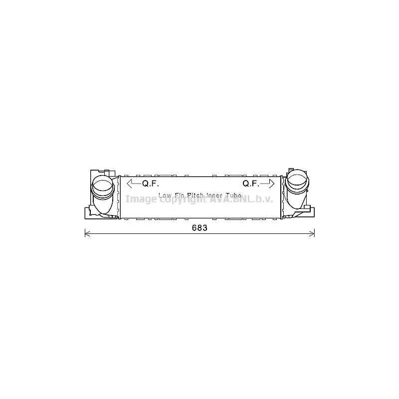 Intercooler, échangeur AVA QUALITY COOLING BW4465