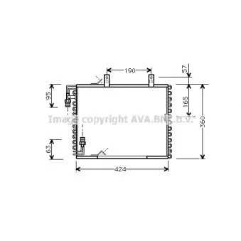 Condenseur, climatisation AVA QUALITY COOLING BW5147
