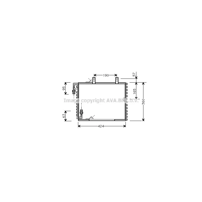 Condenseur, climatisation AVA QUALITY COOLING BW5147