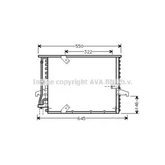 Condenseur, climatisation AVA QUALITY COOLING BW5180