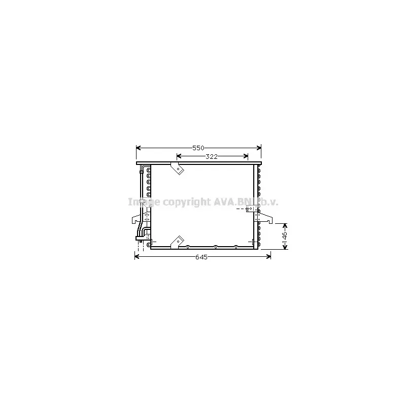 Condenseur, climatisation AVA QUALITY COOLING BW5180