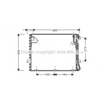 Condenseur, climatisation AVA QUALITY COOLING BW5182