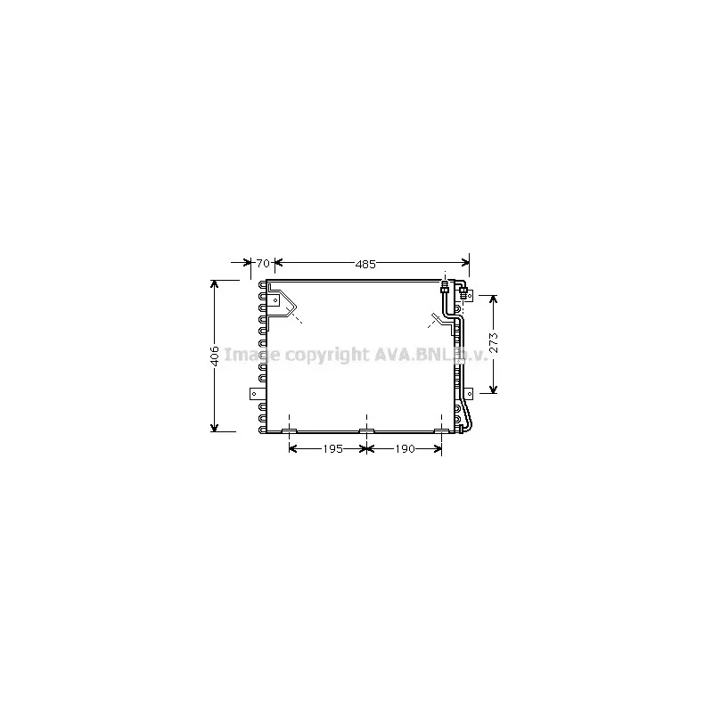 Condenseur, climatisation AVA QUALITY COOLING BW5182