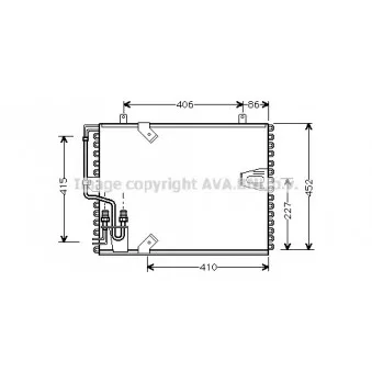 Condenseur, climatisation AVA QUALITY COOLING BW5183