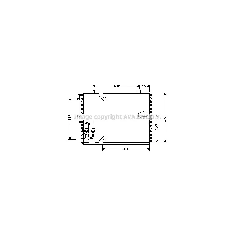 Condenseur, climatisation AVA QUALITY COOLING BW5183
