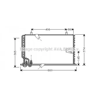 Condenseur, climatisation AVA QUALITY COOLING BW5184