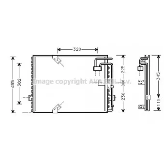 Condenseur, climatisation AVA QUALITY COOLING BW5187