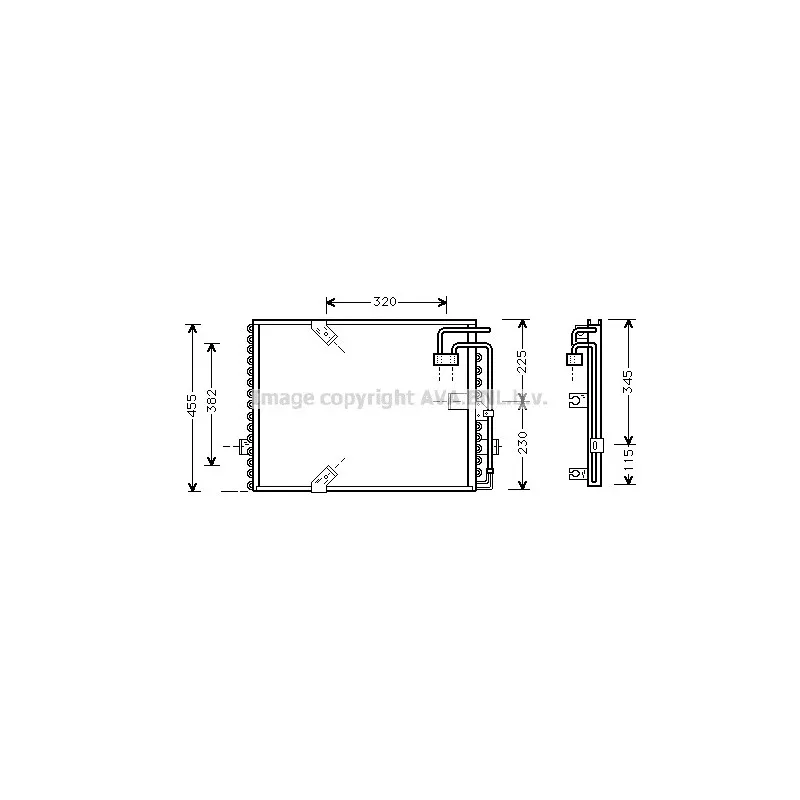 Condenseur, climatisation AVA QUALITY COOLING BW5187
