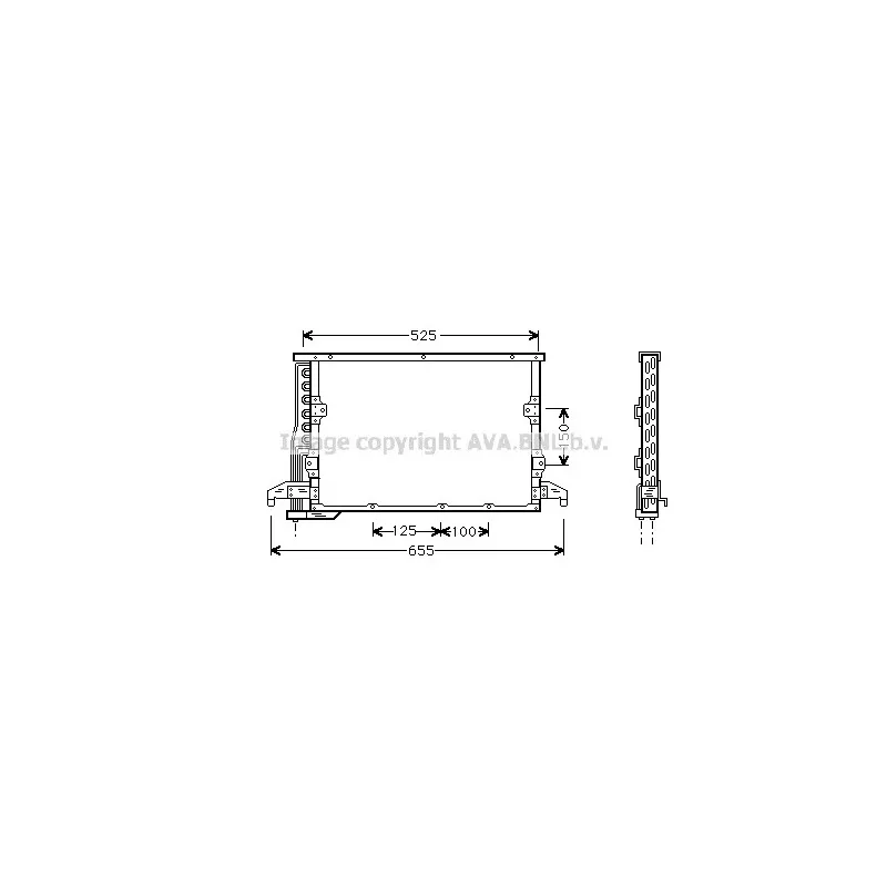 Condenseur, climatisation AVA QUALITY COOLING BW5190