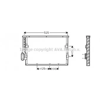 Condenseur, climatisation AVA QUALITY COOLING BW5191