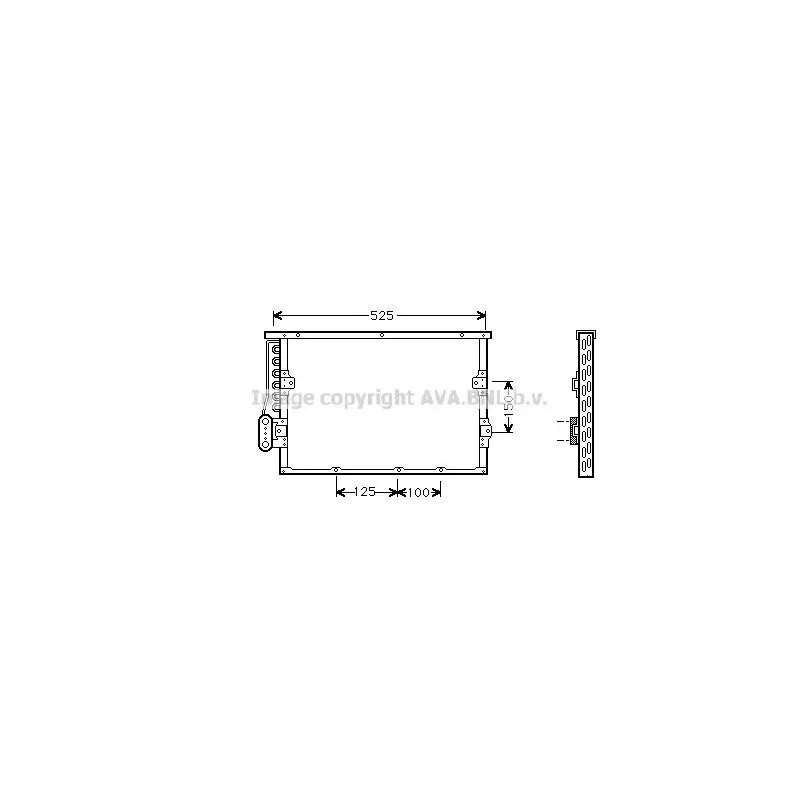 Condenseur, climatisation AVA QUALITY COOLING BW5191