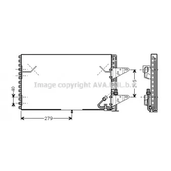 Condenseur, climatisation AVA QUALITY COOLING BW5200