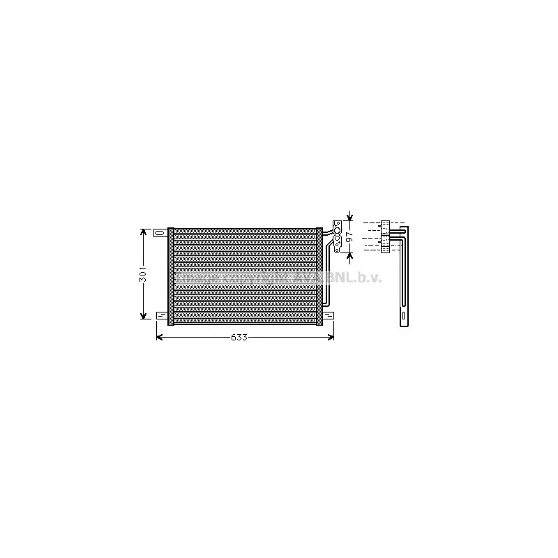 Condenseur, climatisation AVA QUALITY COOLING BW5215