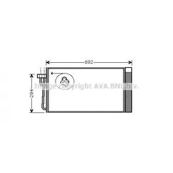 Condenseur, climatisation AVA QUALITY COOLING BW5273D