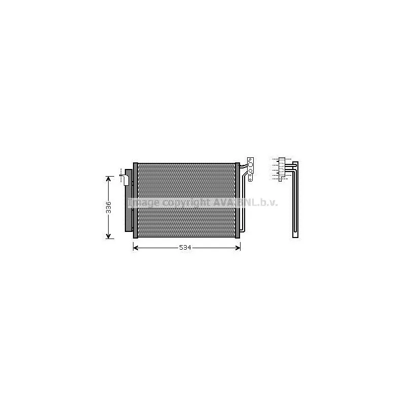 Condenseur, climatisation AVA QUALITY COOLING BW5281D
