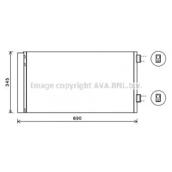 Condenseur, climatisation AVA QUALITY COOLING BW5414D