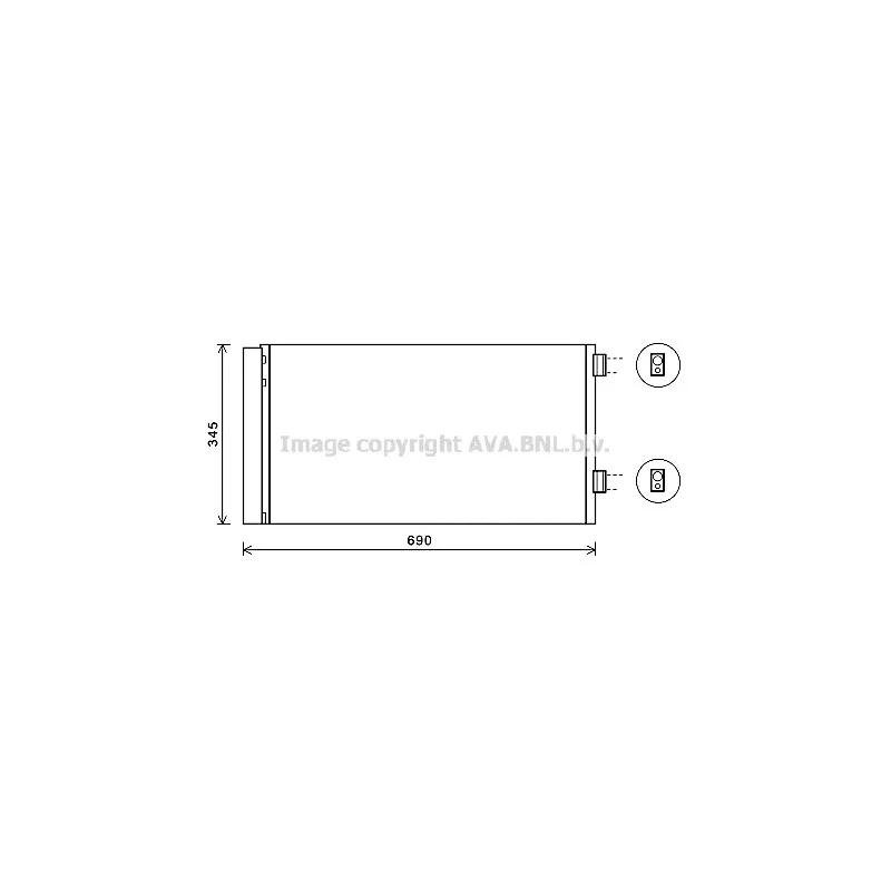 Condenseur, climatisation AVA QUALITY COOLING BW5414D