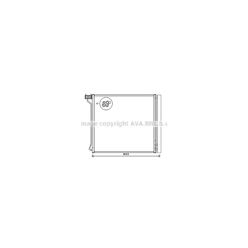Condenseur, climatisation AVA QUALITY COOLING BW5474D