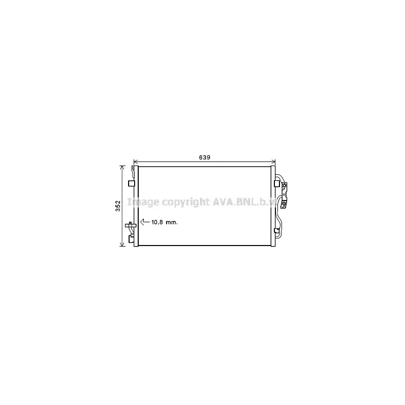 Condenseur, climatisation AVA QUALITY COOLING BW5477