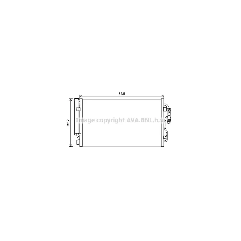 Condenseur, climatisation AVA QUALITY COOLING BW5477D