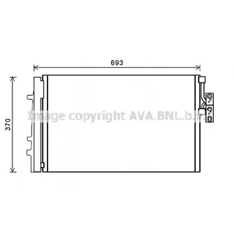 Condenseur, climatisation AVA QUALITY COOLING BW5479D