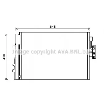Condenseur, climatisation AVA QUALITY COOLING BW5481D